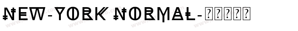 New-York Normal字体转换